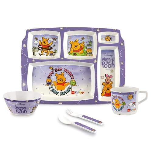 Cello Kidzbee Pentameal Hunny Bear Melamine Meal Set for