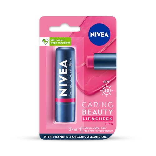 NIVEA Lip Caring Beauty Pink Lip Balm | Lip & Cheek Tint