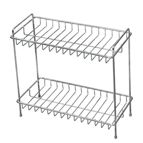 Sulfar Kitchen Stand 2 Tier Trolley Container Organizer