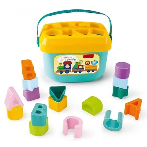 Novo Baby 16-Piece Montessori Shape Sorter ABCD Color