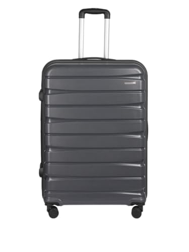 Teakwood Large Check in Size 8 Wheels Trolley Bag, Hard