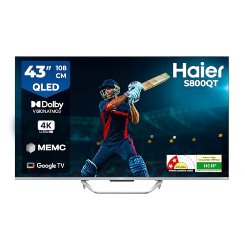 Haier 108 cm (43) S800 Series 4K Ultra HD Smart QLED Google