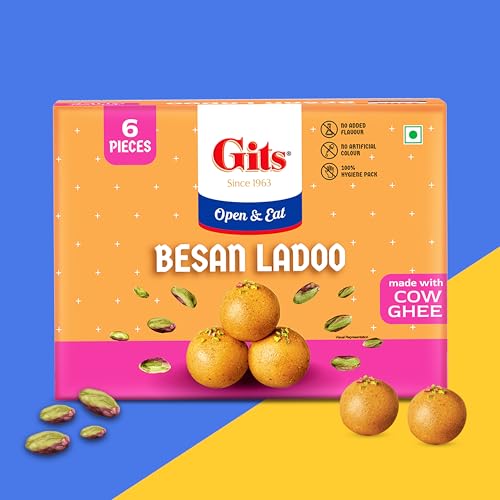 Gits Besan Ladoo X 1 Box 200 gm | Besan Ladoo Made with
