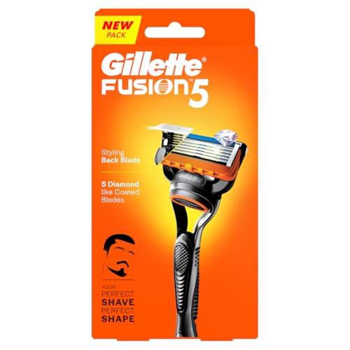Gillette Fusion Manual Razor for Men with styling back blade for Perfect Shave and Perfect Beard Shape - Gillette Drugstore