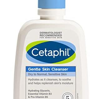 Cetaphil Paraben, Sulphate-Free Gentle Skin Hydrating Face Wash Cleanser with Niacinamide, Vitamin B5 for Dry to Normal, Sensitive Skin – 125 ml