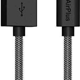 AirPlus AX-905-BLK 8 Pin Lightning to USB Cable for Smartphone – 3.3 Feet (1 Meter) (Black, Pack of 1)