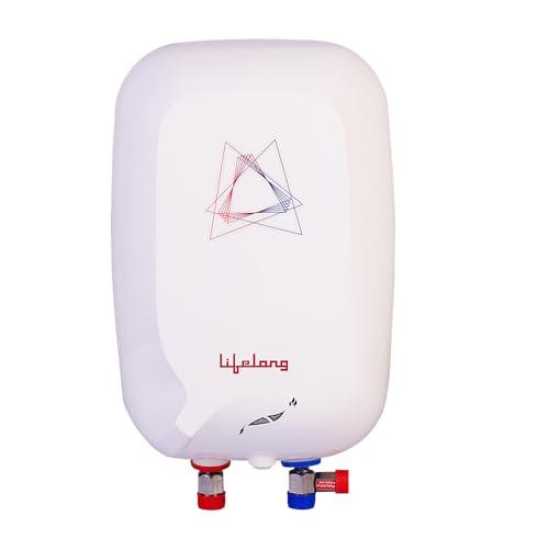 Lifelong 3 litre Instant Geyser - Instant Water Heater for Home - 3000 W Electric Geyser with 4 Level Advance Safety Suitable for Kitchen & Bathroom (LLWH106) - Lifelong Kitchen