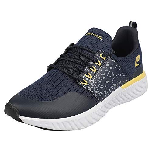 Pierre Cardin Men’s Iton Un Running Shoes-7 (PC3505 Navy-Yellow)