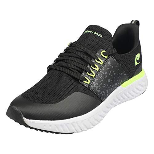 Pierre Cardin Men’s Iton Un Running Shoes-7 (PC3505 Black-Green)