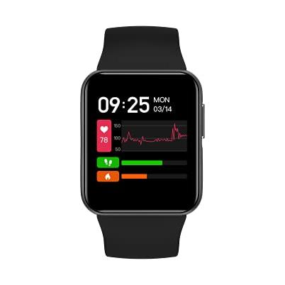 GOQii Smart Vital Lite SpO2 1.4" HD Full Touch, Smart Notification Waterproof Smart Watch for Android Phones, Blood Oxygen, Fitness, Sports & Sleep Tracking with 3 Months Personal Health Coaching - GOQii Sports