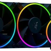 Razer Hanbo Chroma RGB All-In-One Liquid Cooler aRGB Pump Cap: Ultimate AIO Design - Quiet, aRGB Fans - Silent, Liquid Cooling - PWM Fan Controller Support - RGB Chroma aRGB - 240MM-RC21-01770100-R3M1 - Razer Personal Computer