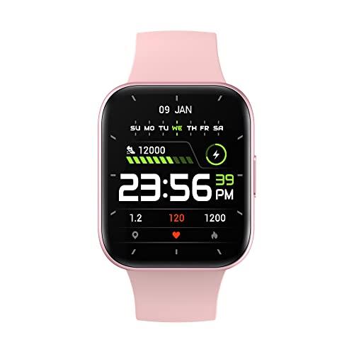 AireeZ P25 Smart Fitness Watch with 1.70” HD Curved Display, Long Battery, Slim Premium Design, Steps & Sleep Tracking, HR-BP-SpO2 Monitoring, Multiple Sports Modes, IP68 Rated Waterproof (Pink) - AireeZ Personal Computer