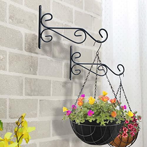 TrustBasket Evander Wall Bracket for Hanging Plants (Pack of 5) Wall Shelf Brackets Plant Hangers for Hanging Flower Pots for Indoor and Outdoor Plants - TrustBasket Lawn & Patio
