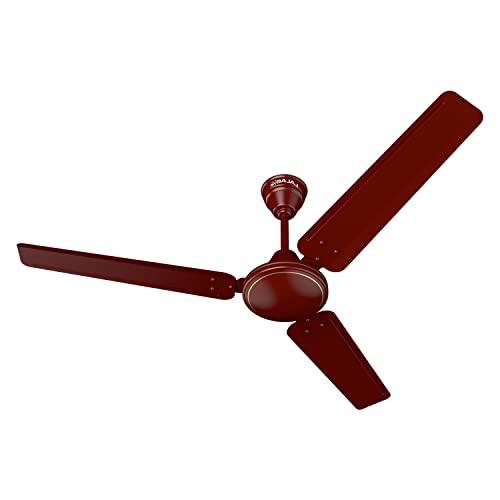 Bajaj Frore Turbo1200 MM (48") 1 Star Rated Ceiling Fans For Home | BEE Star Rated Energy Efficient Ceiling Fan | Rust Free Coating For Long Life | High Air Delivery | 2-Yr Warranty 【Brown】 - Bajaj Kitchen
