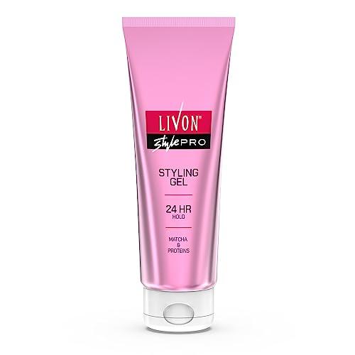 Livon Style Pro Hair Styling Gel for Women and Men | 24-Hour Hold | With Matcha and Proteins | All Hair Types | 100 ml - Livon Beauty