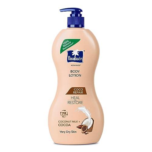 Parachute Advansed Cocoa Repair Body Lotion, Intense Moisture, 600ml - Parachute Advansed Beauty