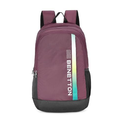 United Colors Of Benetton Brenton Polyester 26L Laptop Backpack For Unisex - Red - United Colors of Benetton Luggage