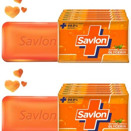 Savlon Moisturizing Glycerin Soap Bar With Germ Protection, Pack Of 10-125G Each - Savlon Beauty