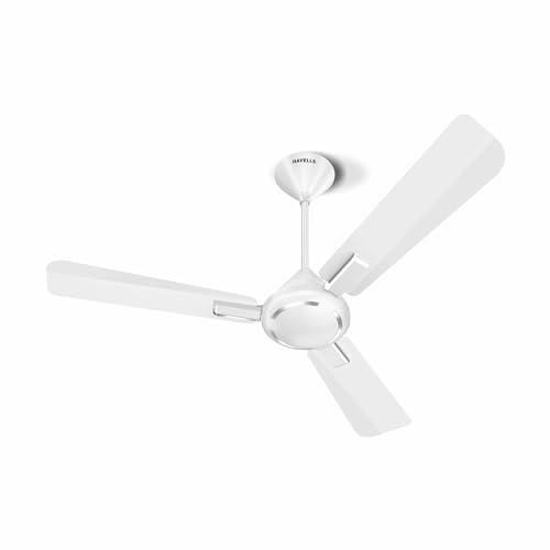 Havells 1200Mm Ambrose Es Ceiling Fan|Premium Matt Finish, Decorative Fan, Elegant Looks, High Air Delivery, Energy Saving, 100% Pure Copper Motor|2 Year Warranty|(Pack Of 1, Chrome) 1 Star - Havells Kitchen