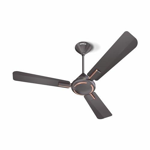 Havells Ambrose Es Ceiling Fan 1200Mm Energy Saving Decorative Fan 100% Pure Copper Motor, High Air Delivery, Premium Matt Finish, 2 Year Warranty, Elegant Looks,Pack Of 1, Copper - Havells Kitchen