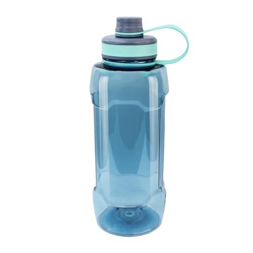 ATTRO Plastic Gymtron 1800ml Water Bottle with Easy to Carry Grip Handle BPA Free Food Grade Leak Proof Ideal for Gym Workout, School, Office & Outdoor - Sea Blue - ATTRO Kitchen