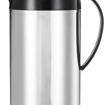 Amazon Brand – Solimo Stainless Steel Polo Flask | Thermos Hot Cold Flask | Beverage Dispenser | 100% Food Grade | Easy to Clean | for Office, School, Travelling (900ml)