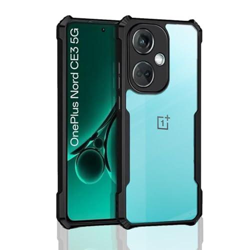 amazon basics Clear Shockproof Case for OnePlus Nord CE 3 Lite 5G | 360 Degree Protection | Black Bumper - amazon basics Wireless Accessory