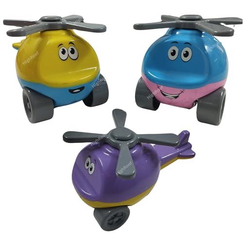 HighRoof Unbreakable Helicopter Strong and Durable Vehicle Ideal Gift for Kids (Color May Vary, Pack of 1 Pcs) - HighRoof Toy