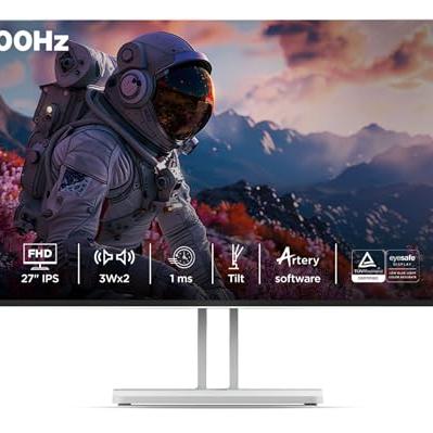 Lenovo L27i-4A, 27 inch (68.5cm), IPS, FHD 1920x1080, 100Hz, Cloud Grey, 1ms, FreeSync, 99% sRGB, 3Wx2 Speakers, Smart Display Customization Artery, 2X HDMI 1.4, VGA, Tilt Monitor - Lenovo Personal Computer