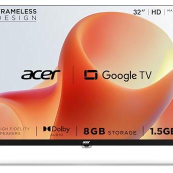 acer 80 cm (32 inches) G Plus Series HD Ready LED Smart Google TV AR32HDGGR2841AD - acer Home Entertainment