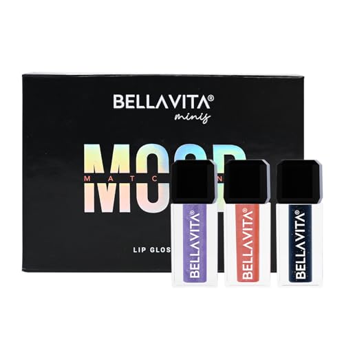 BELLAVITA Mini Lip Gloss Set of 3 | 2ml each | Gift Set | - Buy BELLAVITA Beauty