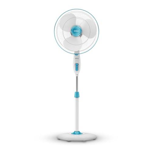 Havells Gatik Pro 400mm Pedestal Fan| 120 Ribs Guard for Safety| Smooth Oscillation| Heavy Base| ISI Marked | 2 Year Warranty | Blue - Havells Kitchen