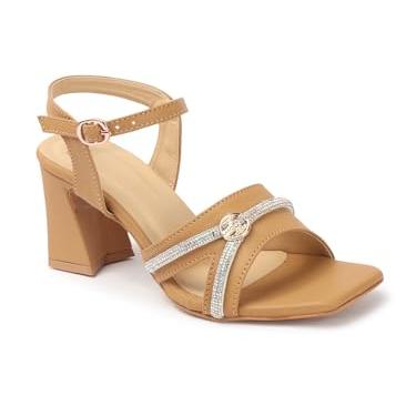 Carlton London Women Sandal,Tan,UK-5 - Carlton London Shoes