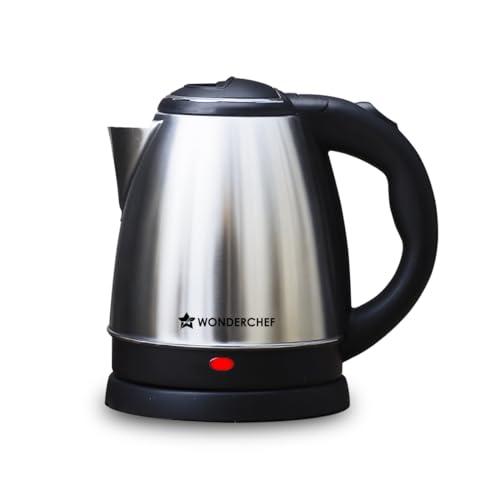 Wonderchef Acura Stainless-steel Electric Kettle | 1.5 L | Auto Shut-off | 360 Degree Swivel Base | Thermostat Control | Power Indicator | 1-year Warranty - Wonderchef Kitchen