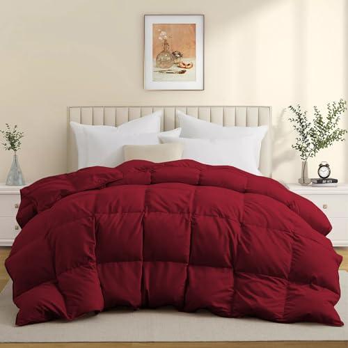BEDDY FUSION Heavy Winter 600 GSM Comforter Single Size (60"X90") - 600 GSM Microfiber Super Soft Fluffy for Winter Comforter/Rajai/Duvet/Blanket Single Size - Burgundy Color - BEDDY FUSION Home