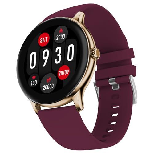 Fire-Boltt Phoenix Pro Smart Watch 1.39 inch Bluetooth Calling, AI Voice Assistant, Metal Body with 120+ Sports Modes, SpO2, Heart Rate Monitoring (Burgandy) - Fire-Boltt Personal Computer