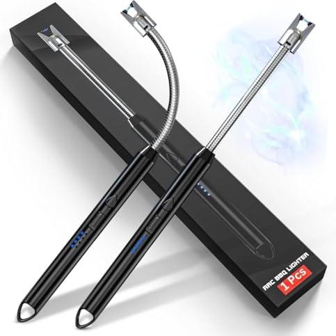 Gas Lighter for Kitchen Use | C-Type Rechargeable Electric Lighter Stove & Candle Lighter with USB Charging Port | 1 Year Warranty | 400 Uses in Single Charge - RERANT Kitchen
