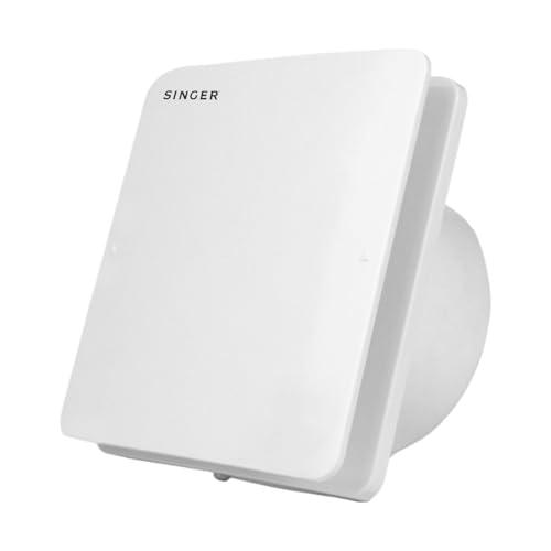 SINGER Venti X 150mm Energy Efficient Exhaust fan for Kitchen, Bathroom | Noiseless ventilation, Sleek Design Easy to Clean | High Speed, Powerful Motor, 100% Copper, 3 Yrs Warranty【White】 - SINGER Kitchen