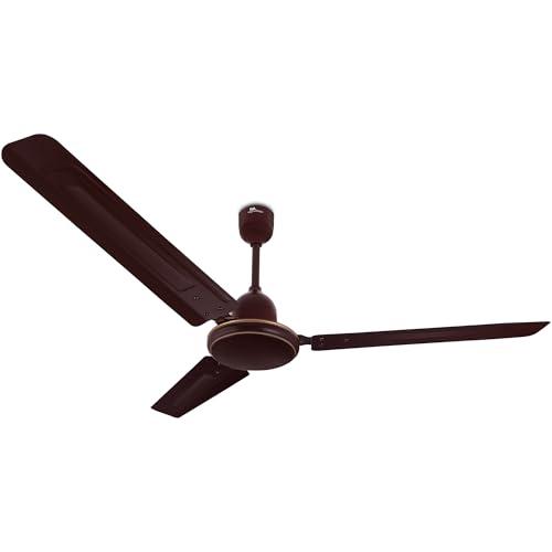 RR Signature Morpheus 1200 MM | Star-rated BEE Certified | Energy Efficient 52-Watt | High Speed Ceiling Fan [Brown] - RR Kitchen