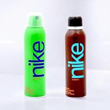 Nike Eau De Toilette Deodorant for Men - Combo pack of 2 deodorant for men, Deos for Boys and Men, Sporty and Regular use deos (200ml*2) (Brown + Green) - Nike Beauty