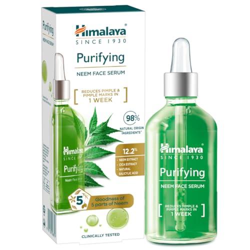 Himalaya Purifying Neem Face Serum | 2% Natural Salicylic Acid + Cica + Neem Extract | 5 Parts of Neem | Reduce Acne & Pimple Marks | 15ml - Himalaya Beauty