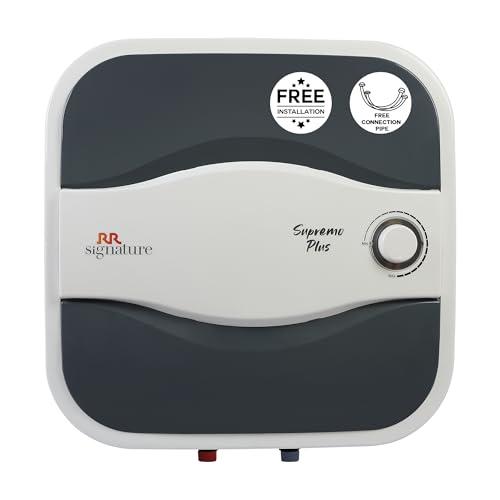 RR Signature Supremo Plus 25L Storage Water Heater |Glass Line Tank|8 Bar, High Rise Buildings |2 Yr Warranty on Product & 6 Yr on Tank by RR | Free Installation & Pipes - RR Kitchen