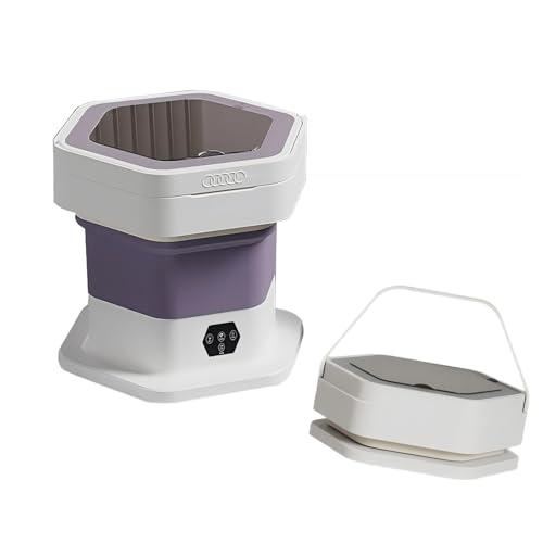 Pitinxa Portable Mini Washing Machine, Foldable Washing Machine Top Load Fully Automatic with 3 Modes Spinner and Dryer, Semi Automatic Bucket Washer for Travel, Home, Baby Clothes - Pitinxa Beauty
