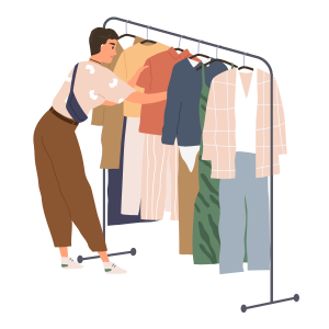 Online shopping for cloths