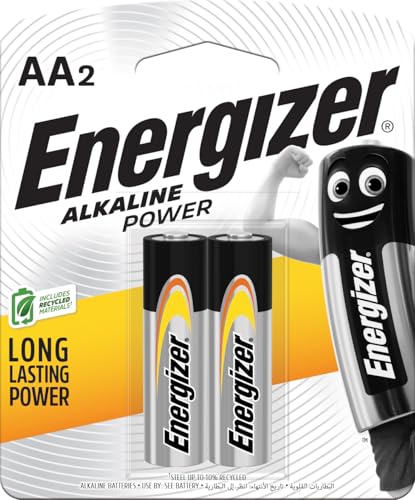 Energizer Power Alkaline AA Batteries – Pack of 2