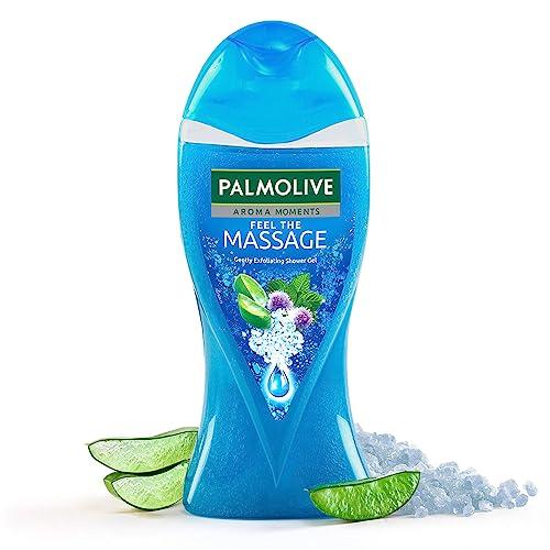 Palmolive Feel The Massage Body Wash, 250ml, Body Scrub based Shower Gel Bottle,100% Natural Thermal Minerals For Spa Like Soothing & Aromatic Skin Experience, PH Balanced Bodywash, Free Of Parabens And Silicones - Palmolive Beauty