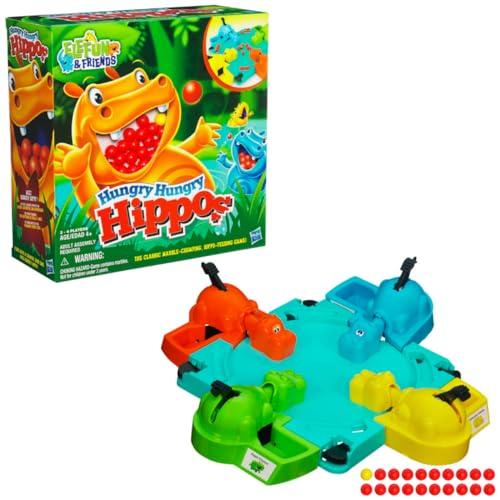 Hasbro Gaming Hungry Hungry Hippos Game, Fun Board Game for Kids, Game for Boys and Girls Ages 4 Years Old and Up, Gift for Kids & Families - Hasbro Gaming Toy
