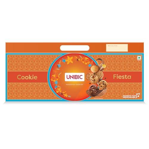 Unibic Cookie Fiesta, Gift Hamper for Festivals, Sweet Gourmet Delicacies, Corporate Gifting for Employees, Friends and Family,Assorted,500 Gm - Unibic Grocery