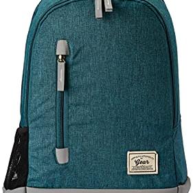 Gear Campus8 25L Medium Water Resistant School Bag/Casual 4 Compartment Backpack/Daypack/College Bag/For Men/Women - Green Grey - Gear Luggage