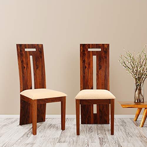 HomeTown Austin Solid Wood Dining Chair Set of Two in Honey Colour - HomeTown Furniture